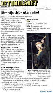 070706 - Aftonbladet - Bryan Adams