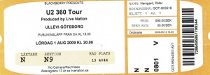 090801 - Biljett - U2