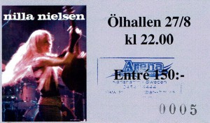100827 - Biljett - Nilla Nielsen