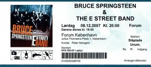 071208 - Biljett - Bruce Springsteen
