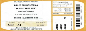 080704 - Biljett - Bruce Springsteen